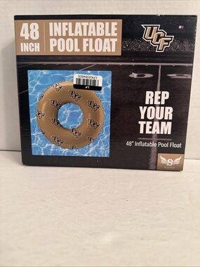UCF Knights 48 Inch Inflatable Pool Float Gold Pegasus Sports NCAA Fan Gear NEW